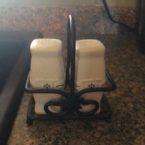Longaberger salt and pepper shakers